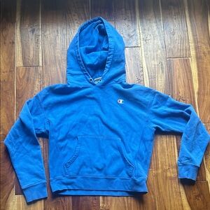 Champion Blue Pullover Hoodie EUC